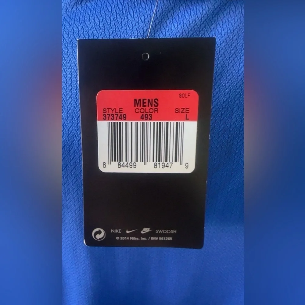 NWT Nike Blue Golf Polo